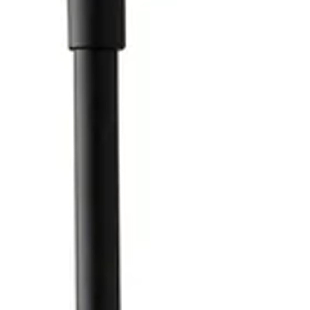 Black Torchiere Floor Lamp With White Cone Shade 73"