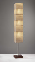 Column Floor Lamp With White Rectangular Shade 72