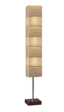 Column Floor Lamp With White Rectangular Shade 72