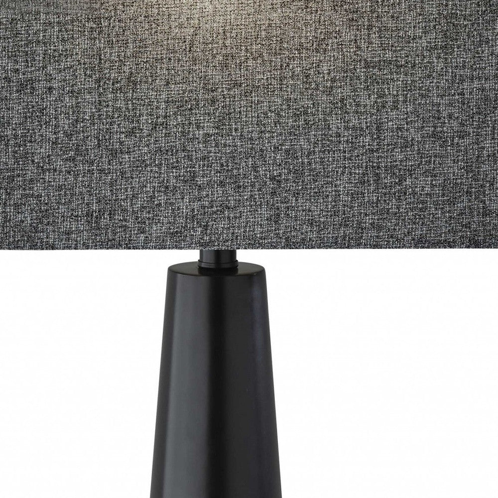 Urban Edge Black Metal Table Lamp