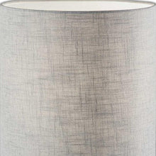 Black Wood Circular Block Table Lamp