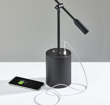 Black Metal Saucer Led Adjustable Desk Lamp