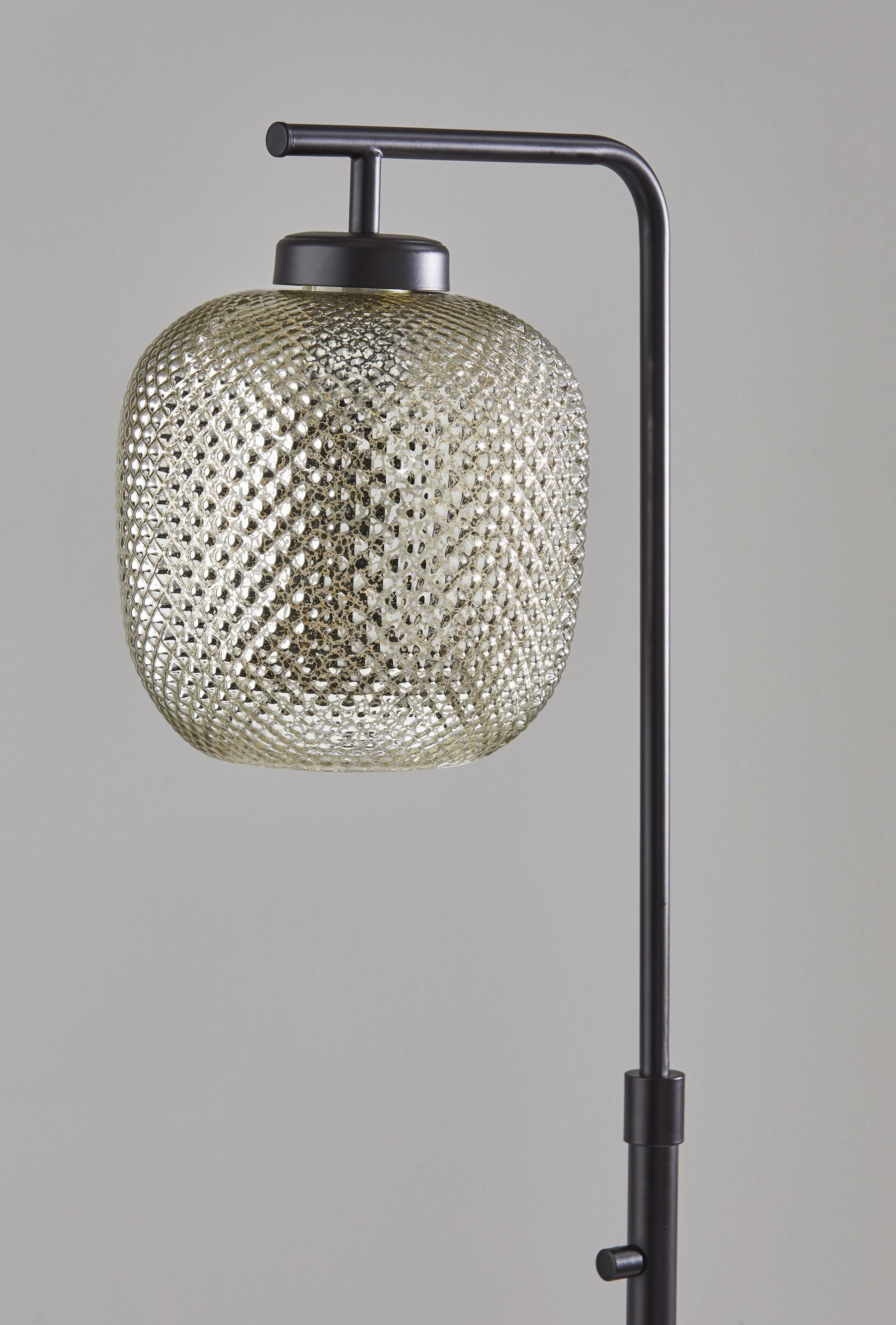 60" Task Floor Lamp With Clear Globe Shade