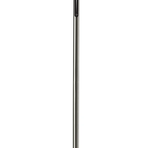 71" Steel Led Torchiere Floor Lamp With White Solid Color Cone Shade