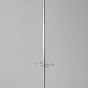 13" X 68" Brushed Steel Brushed Steel Stand  Coat Rack
