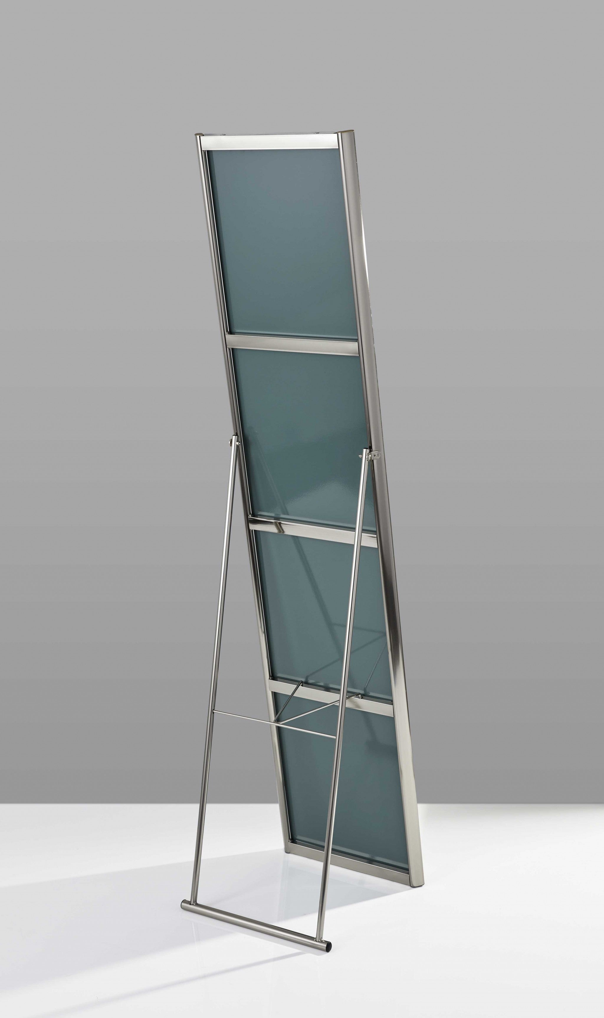 13.5" X 14.5" X 59" 拉絲鋼落地鏡