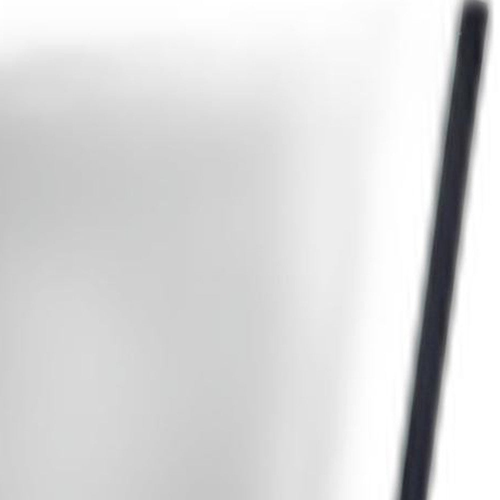 17" X 17" X 56.75" Black  Floor Mirror