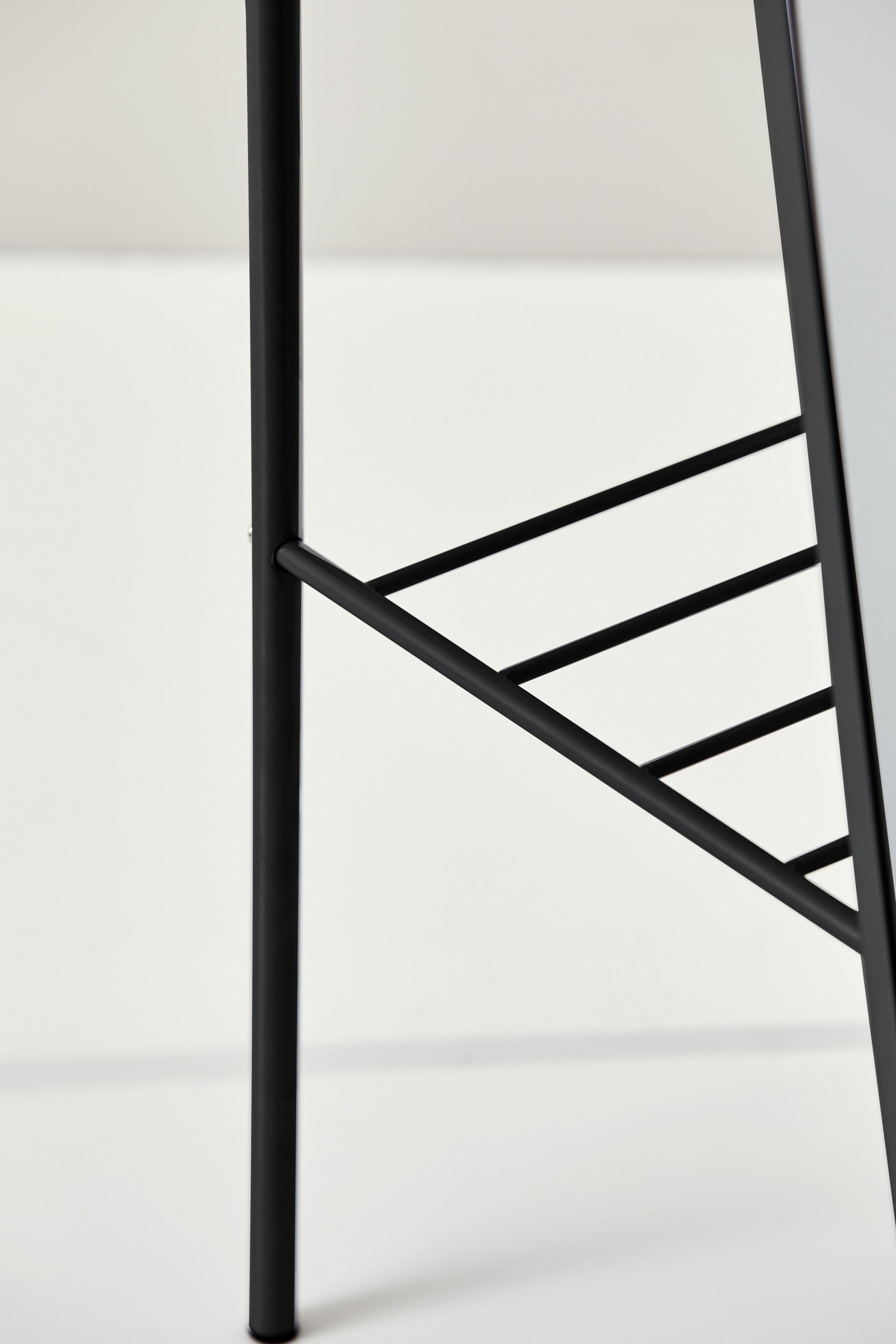 11.75" X 14.25" X 58" Black  Floor Mirror