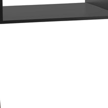 現代復古黑色和胡桃木飾面咖啡桌