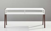 現代復古黑色和胡桃木飾面咖啡桌