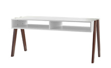 現代復古黑色和胡桃木飾面咖啡桌