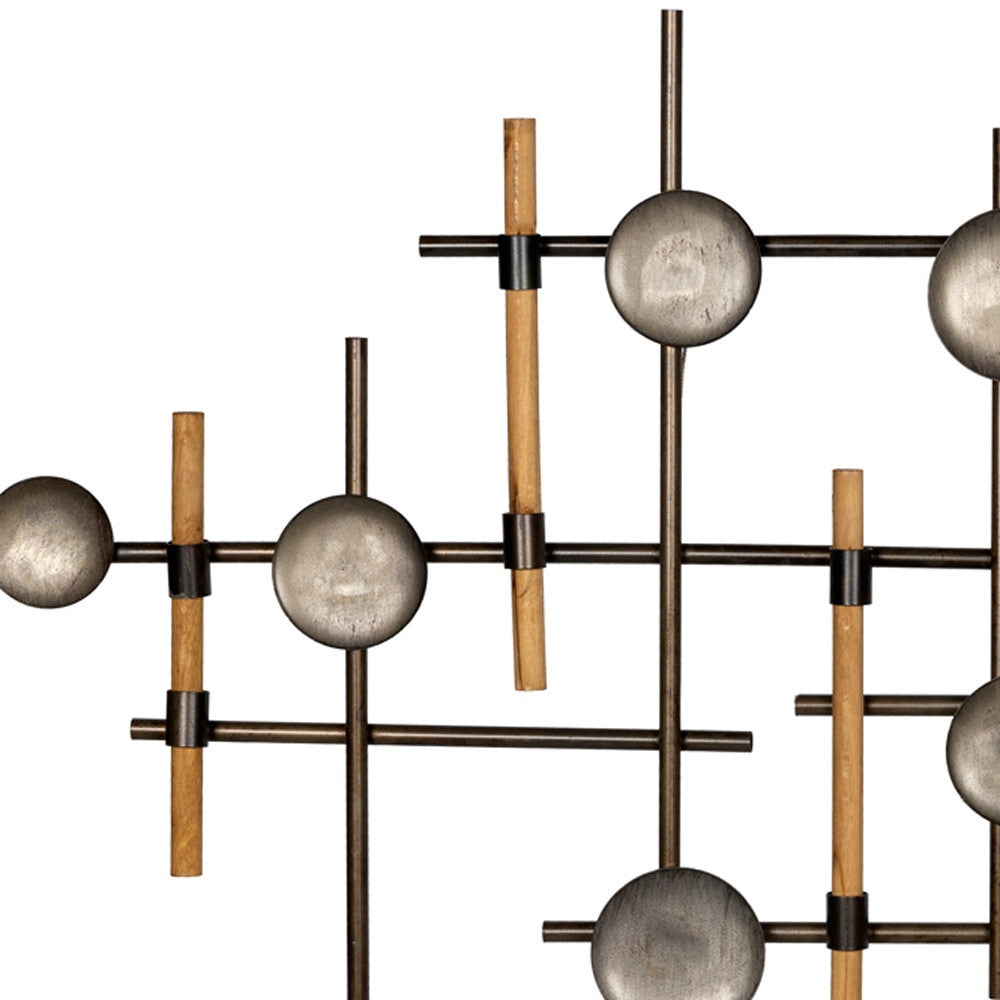 Geo Circles And Lines Large Wall Art