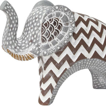 Carved Tribal Elephant Tabletop
