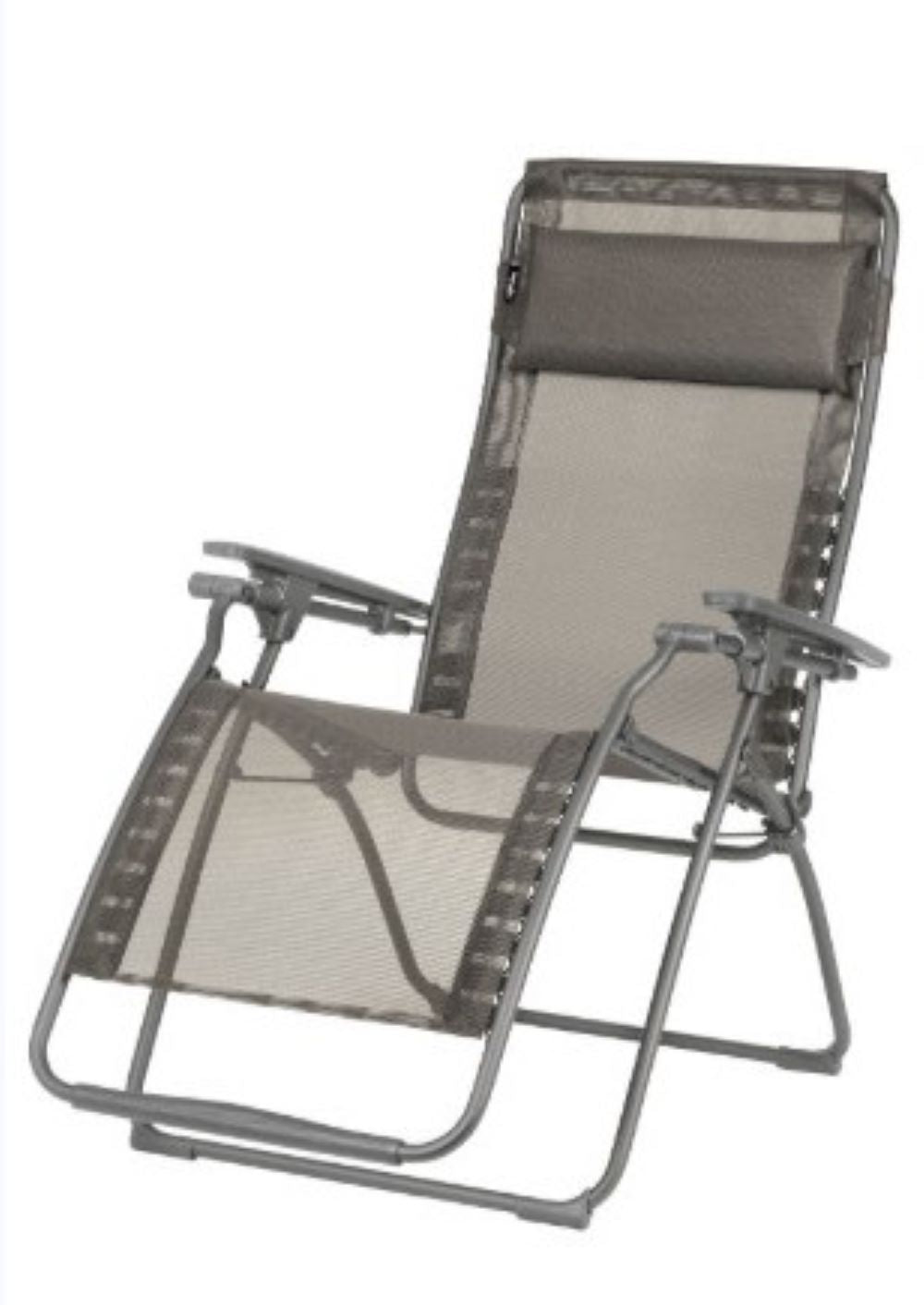 27.6" X 64.2" X 45.3"  Graphite Powder Coated Recliner
