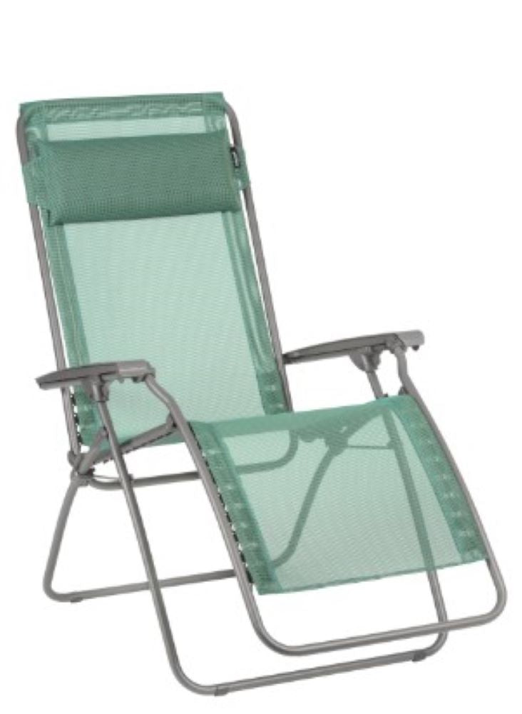 26.8" X 64.2" X 44.9" Ocean Powder Coated Multi-Position Folding Recliner