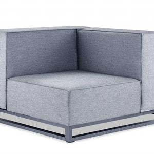 Esquinero Modular Sin Brazos Aluminio Gris 29 X 41 X 41