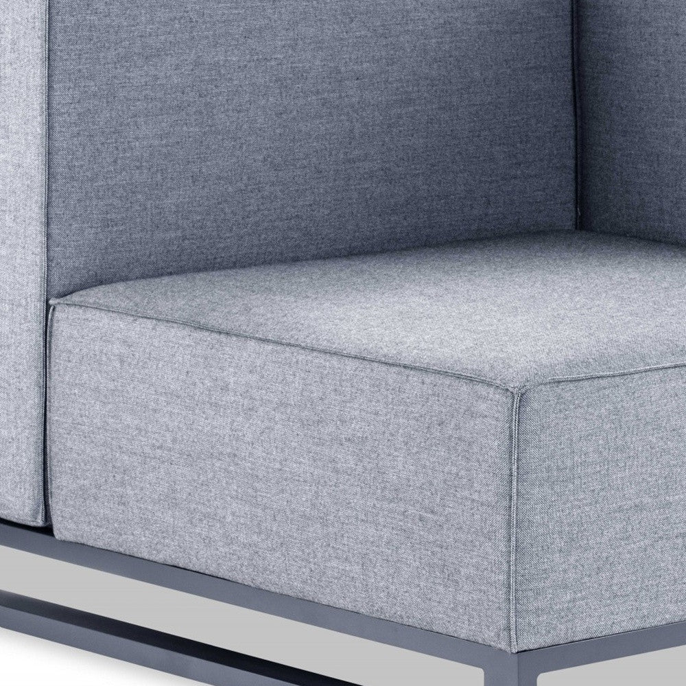 Esquinero Modular Sin Brazos Aluminio Gris 29 X 41 X 41