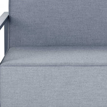 29 X 37 X 41 Gray Acrylic Modular Left Arm Chair