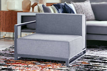 29 X 37 X 41 Gray Acrylic Modular Left Arm Chair