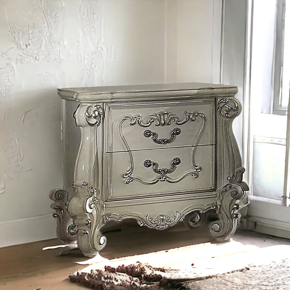 35" X 23" X 31" Cherry Oak Wood Nightstand