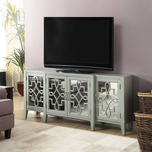 Antique Black Wood Console Table - 72" x 15" x 32"