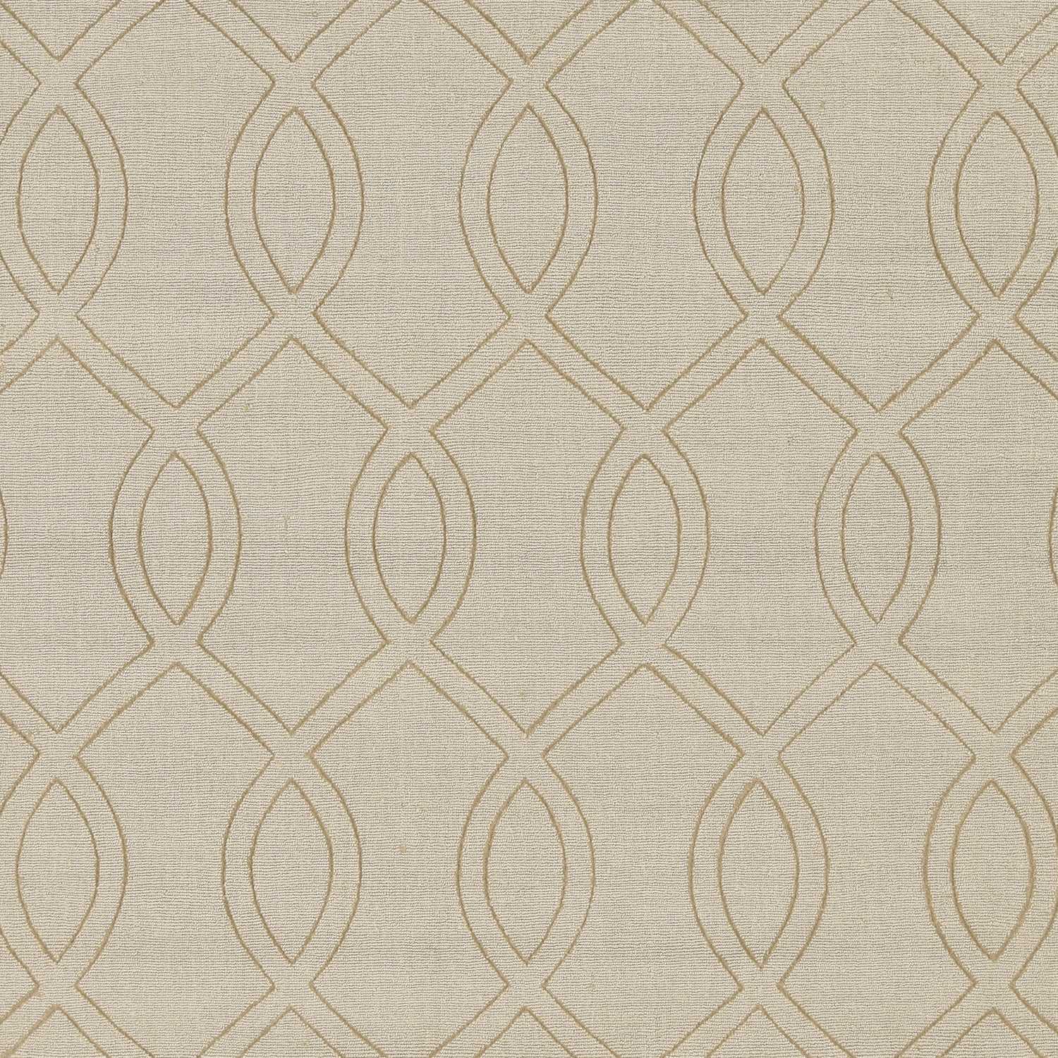 8' Beige Polyester Rug