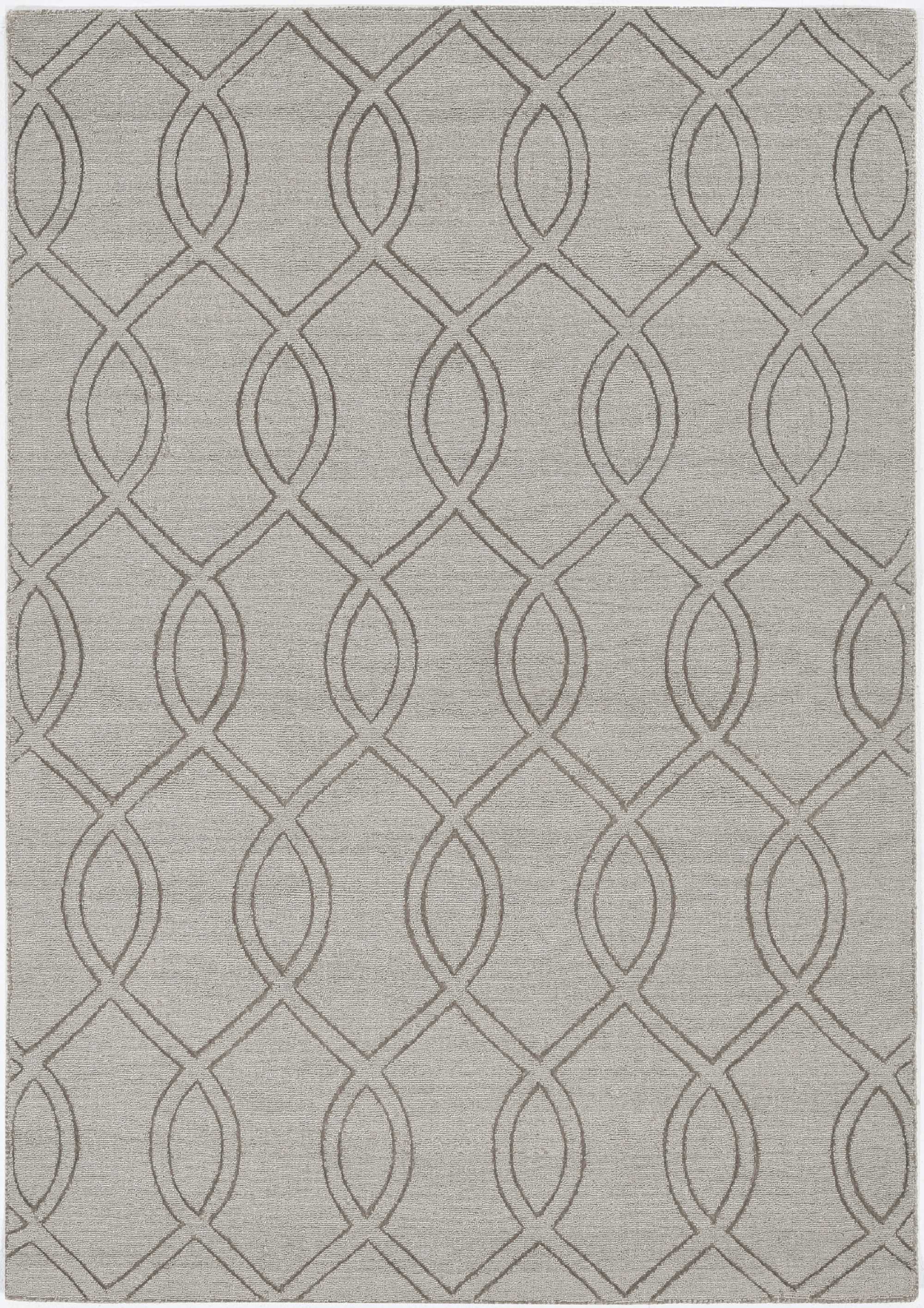 8' Taupe Polyester Rug
