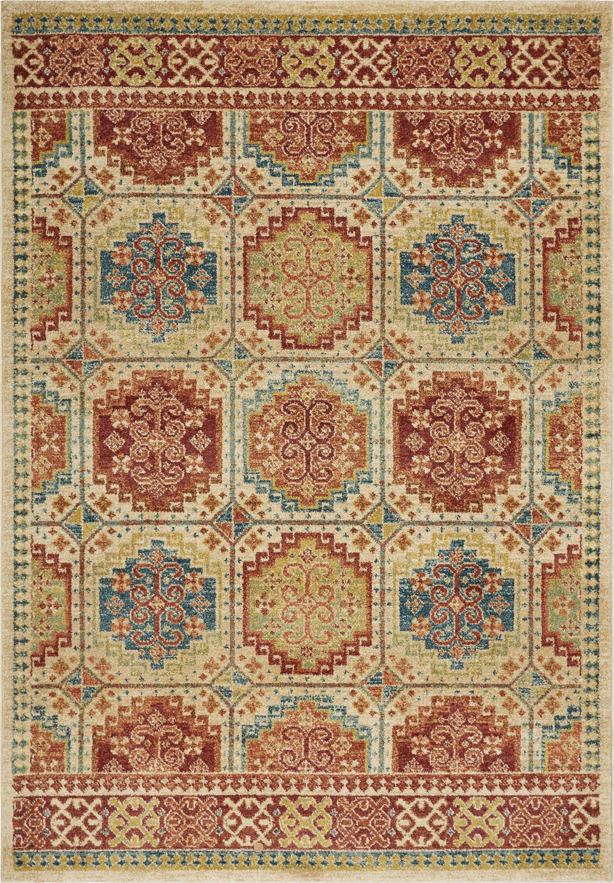 63" X 91" Sand Polypropylene Rug