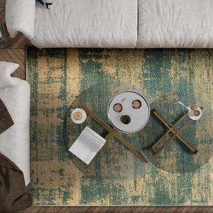 94" X 134" Seafoam Polypropylene Rug