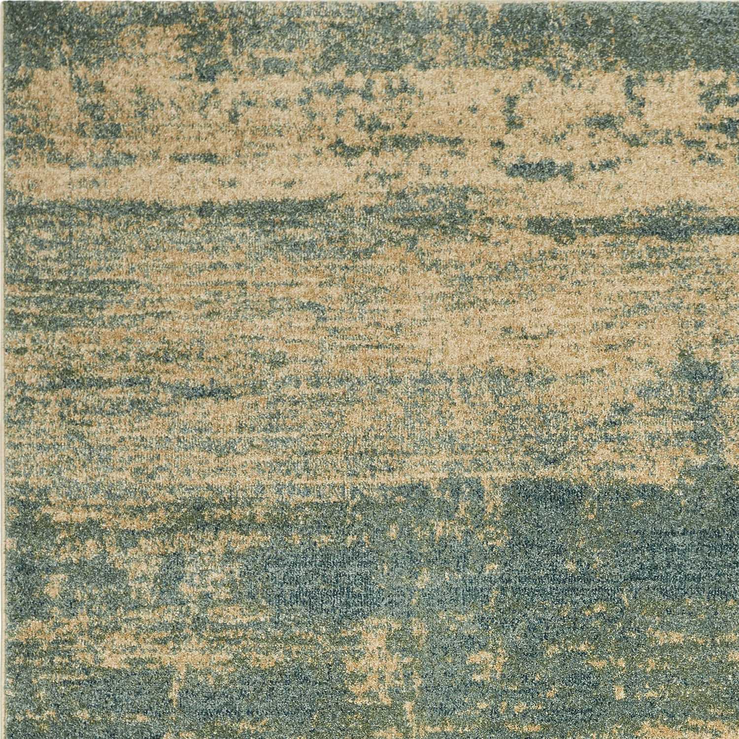 94" X 134" Seafoam Polypropylene Rug