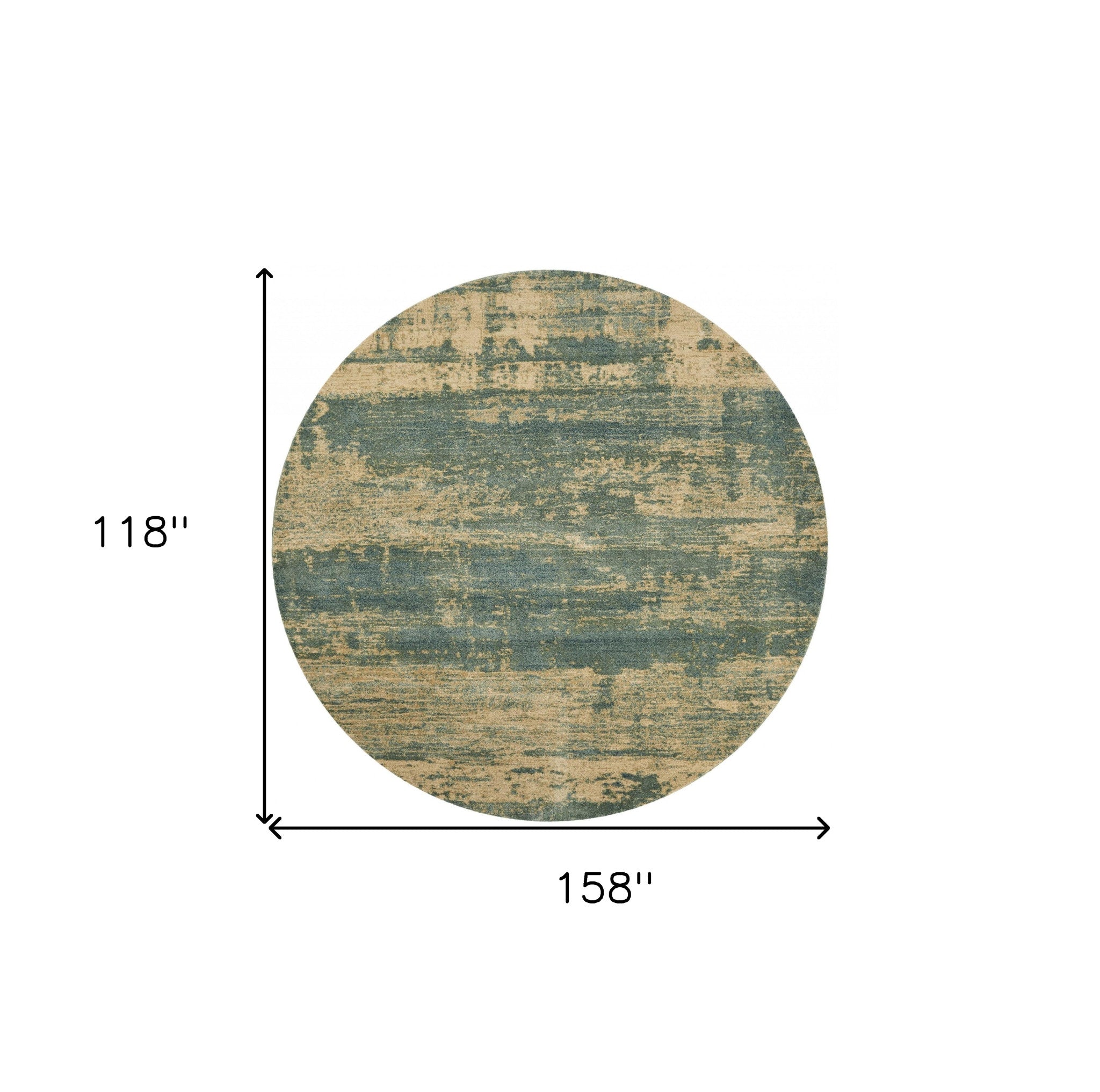 94" X 134" Seafoam Polypropylene Rug