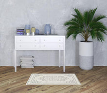 2' X 4' Ivory  Grey Wool Area Rug