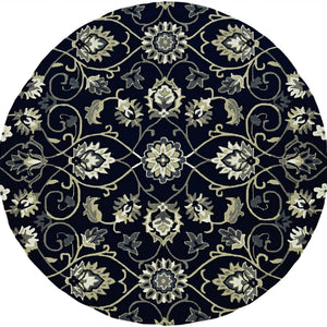 90 X 90 Navy Polypropylene Rug