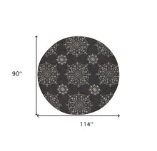 2' X 3' Charcoal Polypropylene Accent Rug