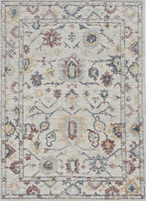 8' Ivory Hand Tufted Space Dyed Floral Traditional Indoor Runner Rug