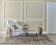 2' X 8' Grey Medallion Runner Rug