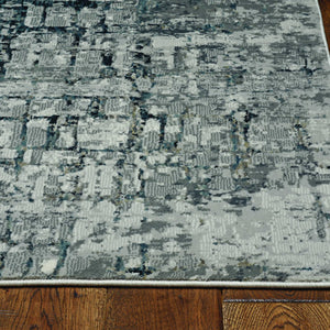 2' X 7' Ivory Or Grey Polypropylene And Polyester Runner Rug