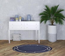 7' Square   Uv Treated Polypropylene Ocean Area Rug