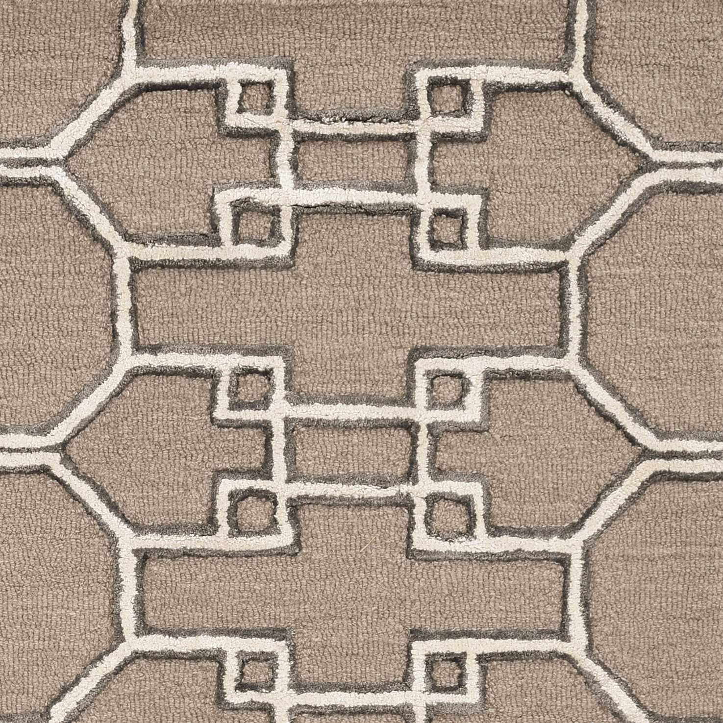 144 X 180 Mocha Wool Or Viscose Rug