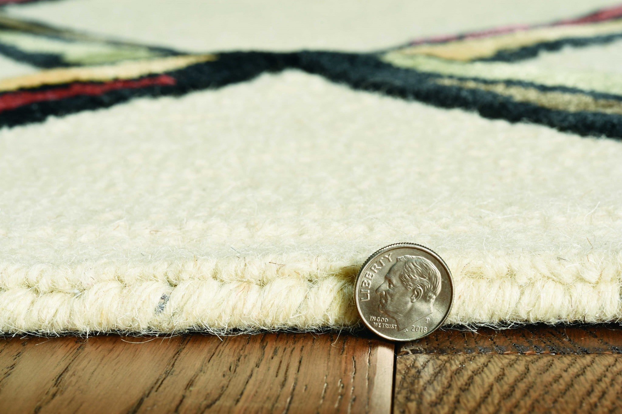 12'X15' Cream Gold Hand Tufted Diamond Pattern Indoor Area Rug