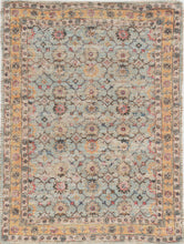 2'X4' Spa Green Hand Woven Floral Indoor Accent Rug