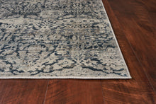 3'X5' Teal Machine Woven Floral Traditional Indoor Area Rug