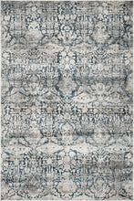 3'X5' Teal Machine Woven Floral Traditional Indoor Area Rug