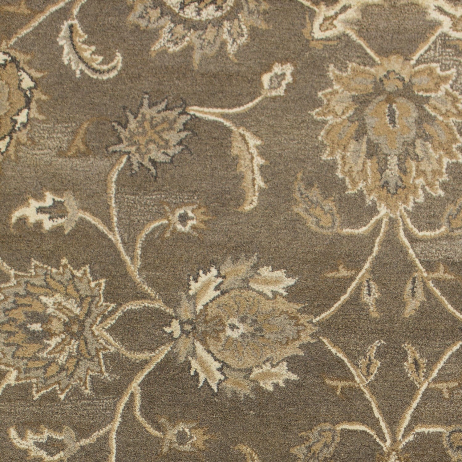 3'X5' Teal Machine Woven Floral Traditional Indoor Area Rug