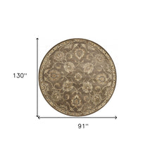 3'X5' Teal Machine Woven Floral Traditional Indoor Area Rug