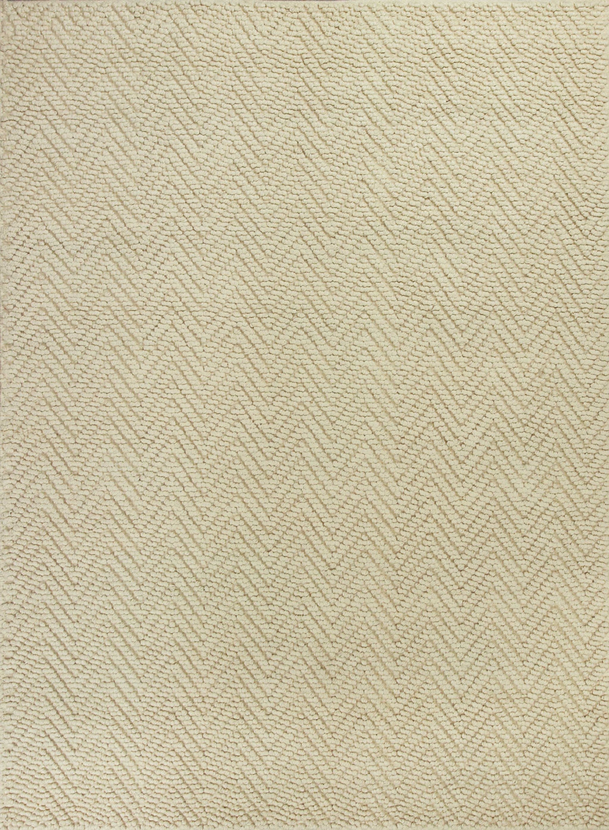 2'X4' Ivory Hand Woven Herringbone Jute Indoor Accent Rug