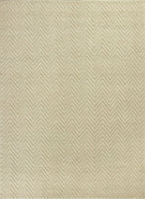 2'X4' Ivory Hand Woven Herringbone Jute Indoor Accent Rug