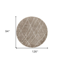 94 X 126 Sand Polypropylene Rug