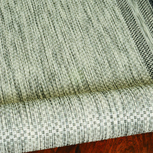 3' X 5' Grey Polypropylene Area Rug