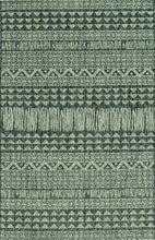 3'X4' Charcoal Machine Woven Uv Treated Tribal Indoor Outdoor Accent Rug